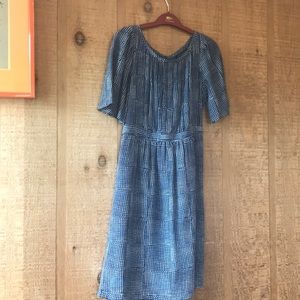Banana republic Madmen era blue dress